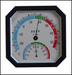 WS-A6蓝指针式温湿度表...